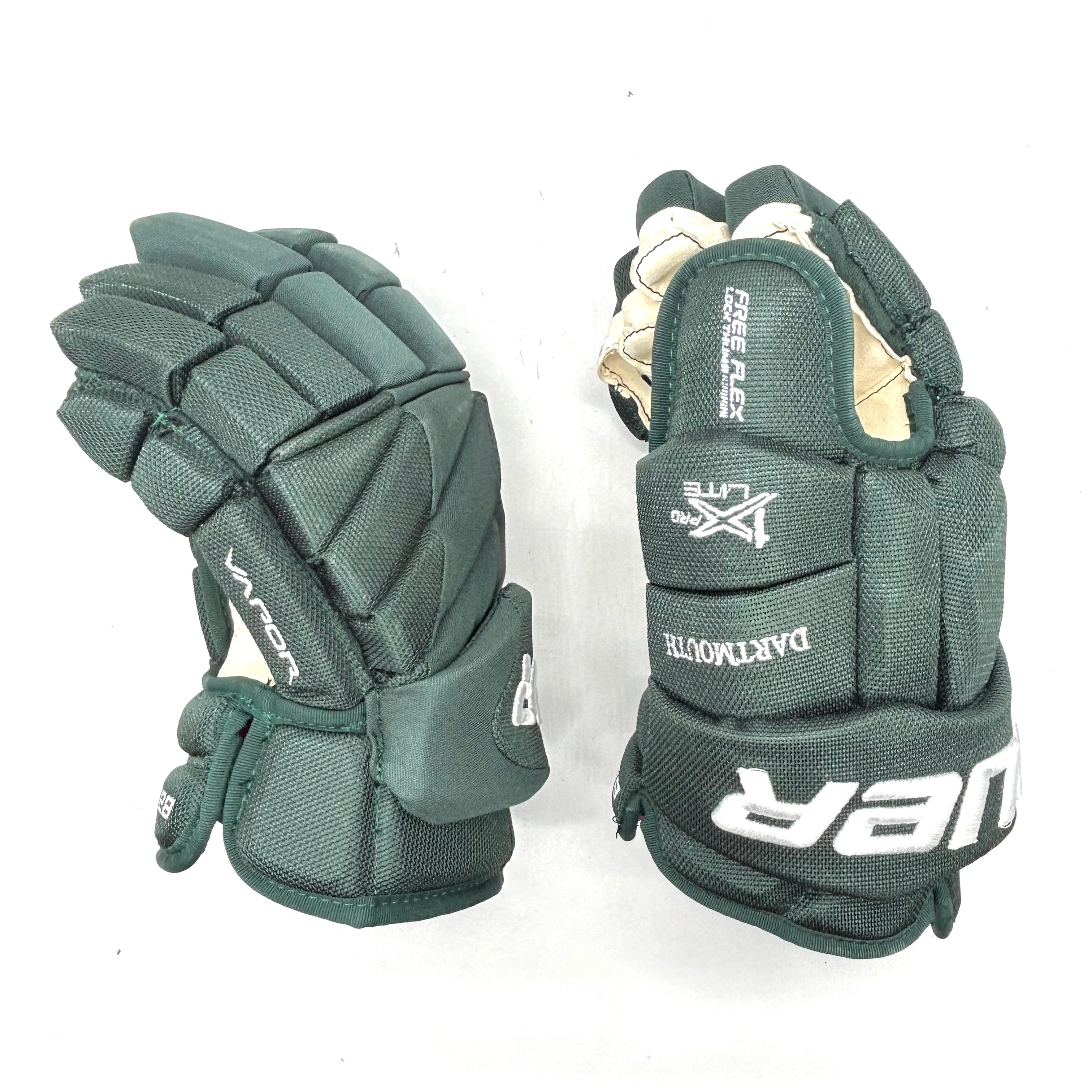 Bauer Vapor 1X Pro Lite – Gants de hockey NCAA Pro Stock (verts)